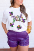 Festive Sequin Script Graphic Short Sleeve Tee