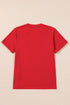 Festive Sequin Script Merry Christmas Graphic T-shirt