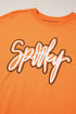 Festive Spooky Script Graphic Crew Neck Sweatshirt