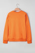 Festive Spooky Script Graphic Crew Neck Sweatshirt