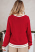 Festive Text Graphic Crew Neck Pullover Sweater