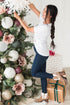 Festive Tree Graphic Short Sleeve Crew Neck Tee