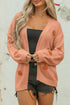Festive Tree Motif Open Front Knit Cardigan