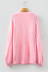 Festive Tree Motif Open Front Knit Cardigan