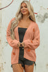 Festive Tree Motif Open Front Knit Cardigan