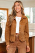 Faux Suede Western Retro Hollowed Detail Jacket