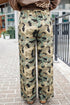Camouflage Print Street Fashion Drawstring Shift Pants