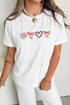 Firework Bow Embroidered Stretch Graphic Tee