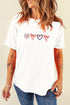 Firework Bow Embroidered Stretch Graphic Tee
