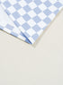 Fitted Checkered Print Ribbed Knit Short Sleeve Shirt