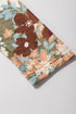 Fitted Floral Print Sheer Mesh Long Sleeve Top