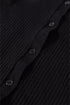 Fitted Ribbed Knit Collared Button Front Cardigan