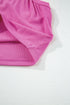 Fitted Ribbed Knit Scoop Neck Curved Hem Tank Top