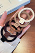 Five Piece Braided Smile Face Decor Hair Ties