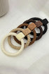 Five Piece Braided Smile Face Decor Hair Ties