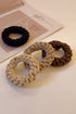 Five Piece Thick Braided Elastic Hair Tie Set