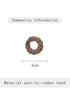 Five Piece Thick Braided Elastic Hair Tie Set