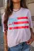 Flag Bow Graphic Crewneck Tee