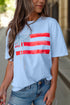 Flag Bow Graphic Crewneck Tee
