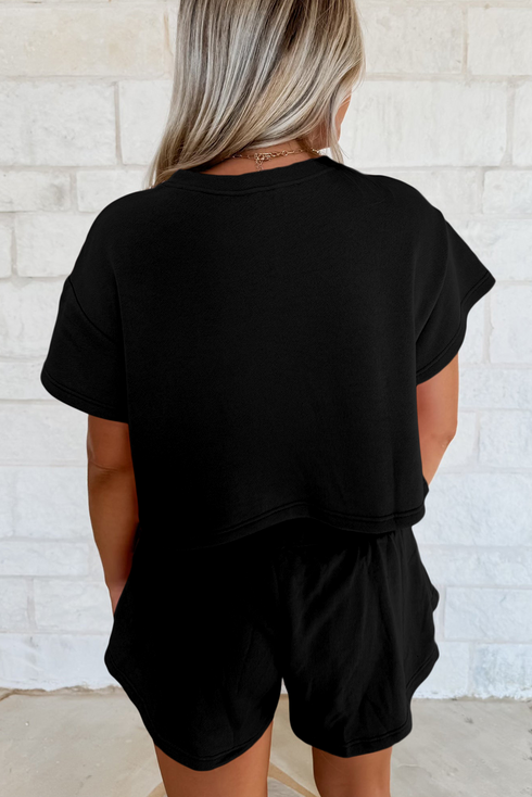 Flag Inspired Bow Print Relaxed Tee Skort Graphic Set