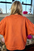 Flamingo Witchy Plaid Slogan Embroidered Patch Tunic Sweatshirt