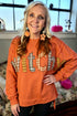 Flamingo Witchy Plaid Slogan Embroidered Patch Tunic Sweatshirt