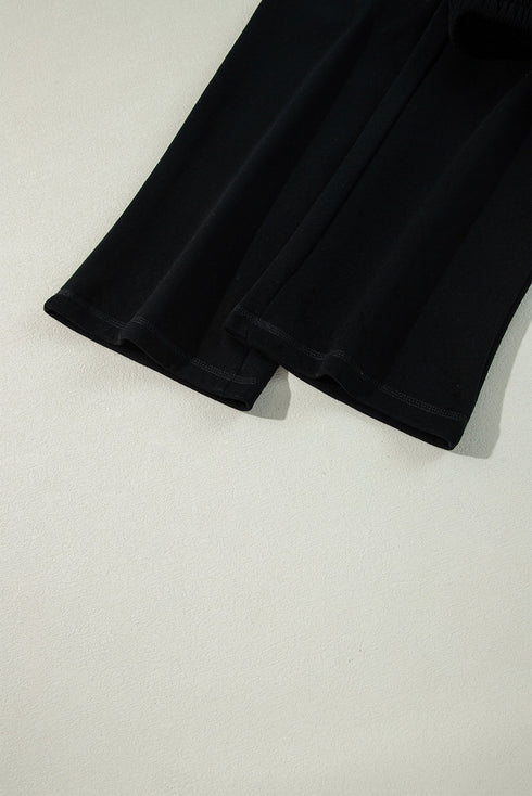 Fleece Lined Drawstring Waist Relaxed Fit Pants