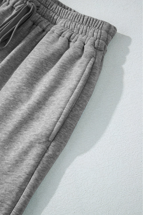 Fleece Lined Drawstring Waist Relaxed Fit Pants