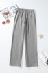 Fleece Lined Drawstring Waist Relaxed Fit Pants