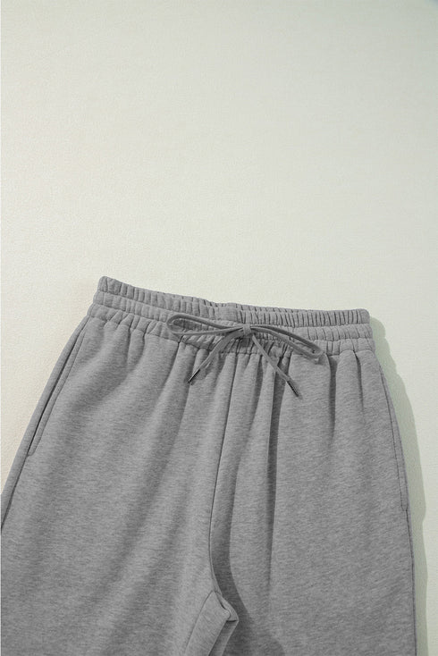 Fleece Lined Drawstring Waist Relaxed Fit Pants