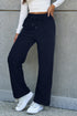 Fleece Lined Drawstring Waist Relaxed Fit Pants