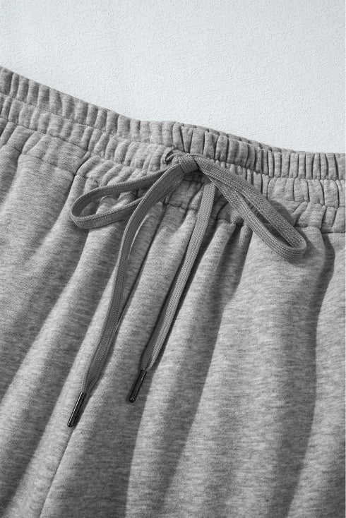 Fleece Lined Drawstring Waist Relaxed Fit Pants