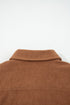 Fleece Lined Flap Pocket Button Down Corduroy Jacket