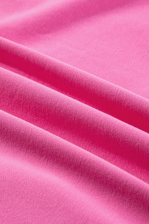 Fleece Lined Half Zipper Kangaroo Pockets Loose Hoodie