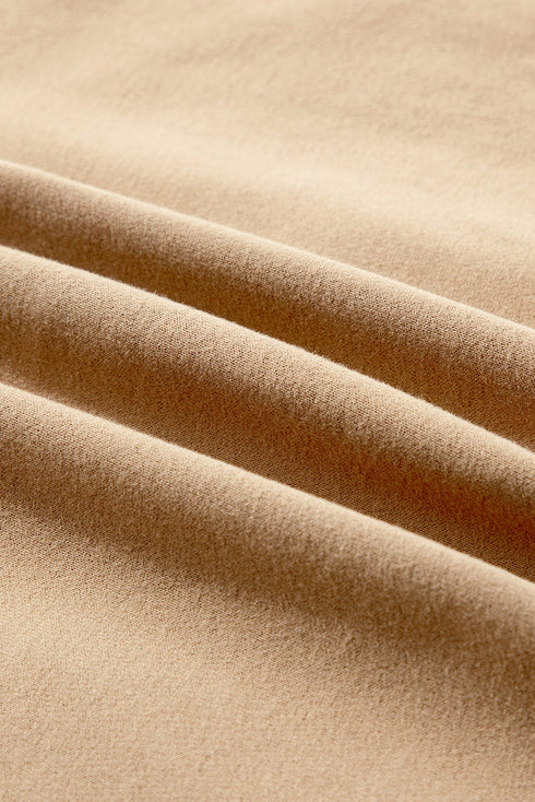 Fleece Lined Half Zipper Kangaroo Pockets Loose Hoodie