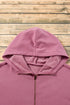 Fleece Lined Half Zipper Kangaroo Pockets Loose Hoodie