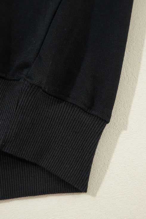 Fleece Lined Kangaroo Pocket Drawstring Chunky Hoodie