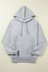 Fleece Lined Kangaroo Pocket Drawstring Chunky Hoodie