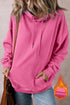 Fleece Lined Kangaroo Pocket Drawstring Chunky Hoodie