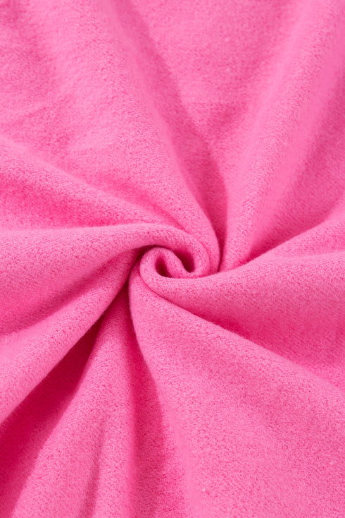 Fleece Lined Kangaroo Pocket Drawstring Chunky Hoodie