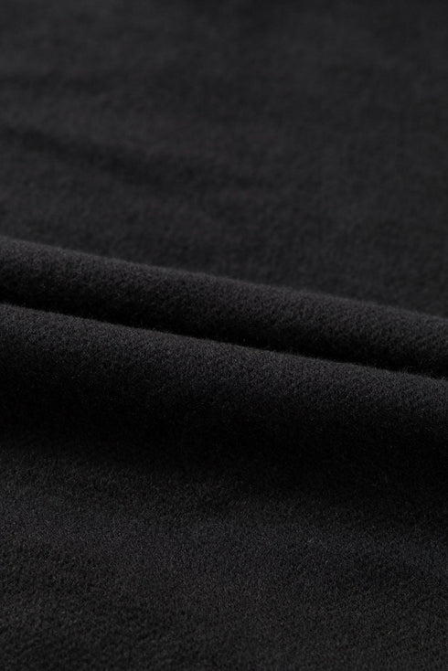 Fleece Lined Kangaroo Pocket Drawstring Chunky Hoodie