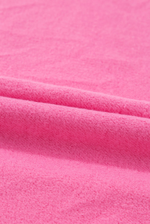 Fleece Lined Kangaroo Pocket Drawstring Chunky Hoodie