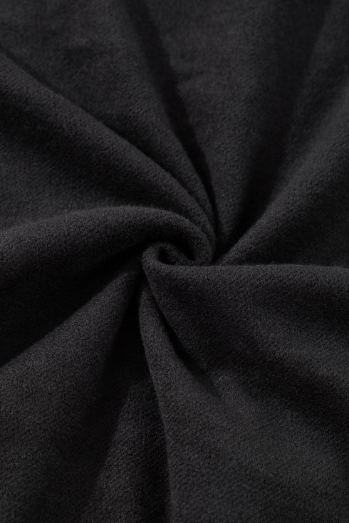 Fleece Lined Kangaroo Pocket Drawstring Chunky Hoodie