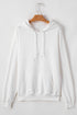 Fleece Lined Kangaroo Pocket Drawstring Chunky Hoodie