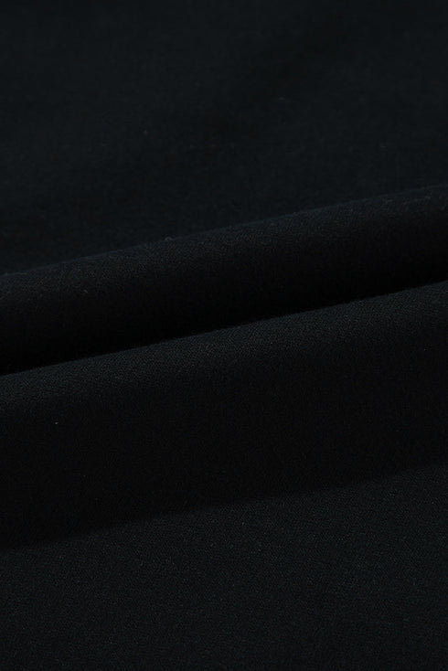 Fleece Lined Kangaroo Pocket Drawstring Chunky Hoodie