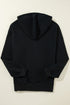 Fleece Lined Kangaroo Pocket Drawstring Chunky Hoodie