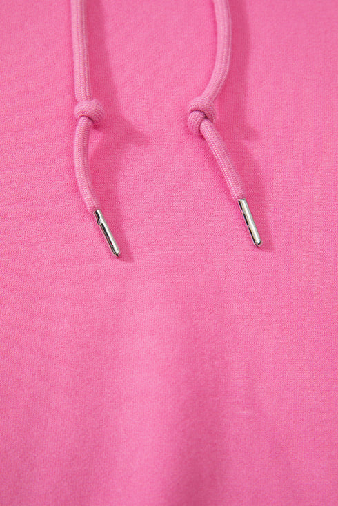 Fleece Lined Kangaroo Pocket Drawstring Chunky Hoodie