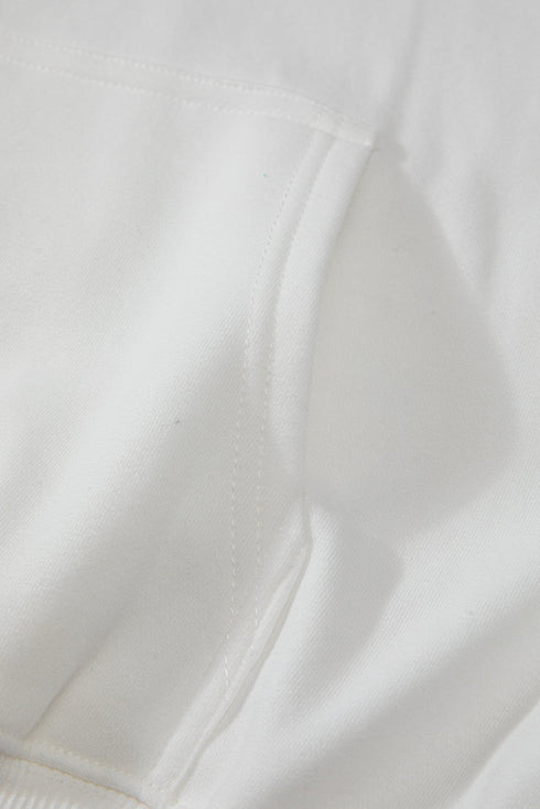 Fleece Lined Kangaroo Pocket Drawstring Chunky Hoodie