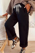 Fleece Lined Leopard Print Drawstring Elastic Waist Pants