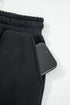 Fleece Lined Leopard Print Drawstring Elastic Waist Pants